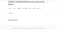 Tablet Screenshot of cre8iveconnexions.com